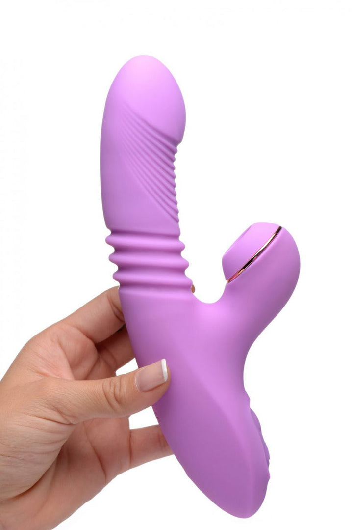 Shegasm Thrusting Suction Rabbit - Purple - US Stores