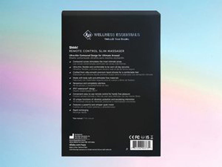 Shhh! Remote Control Slim Massager - Blue - US Stores