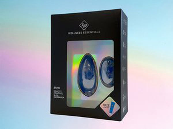 Shhh! Remote Control Slim Massager - Blue - US Stores