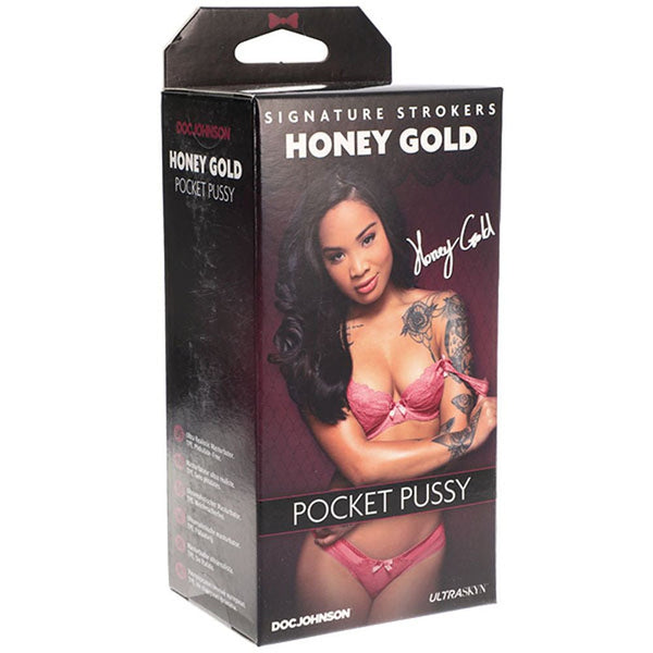 Signature Strokers - Honey Gold - Ultraskyn Pocket Pussy - US Stores