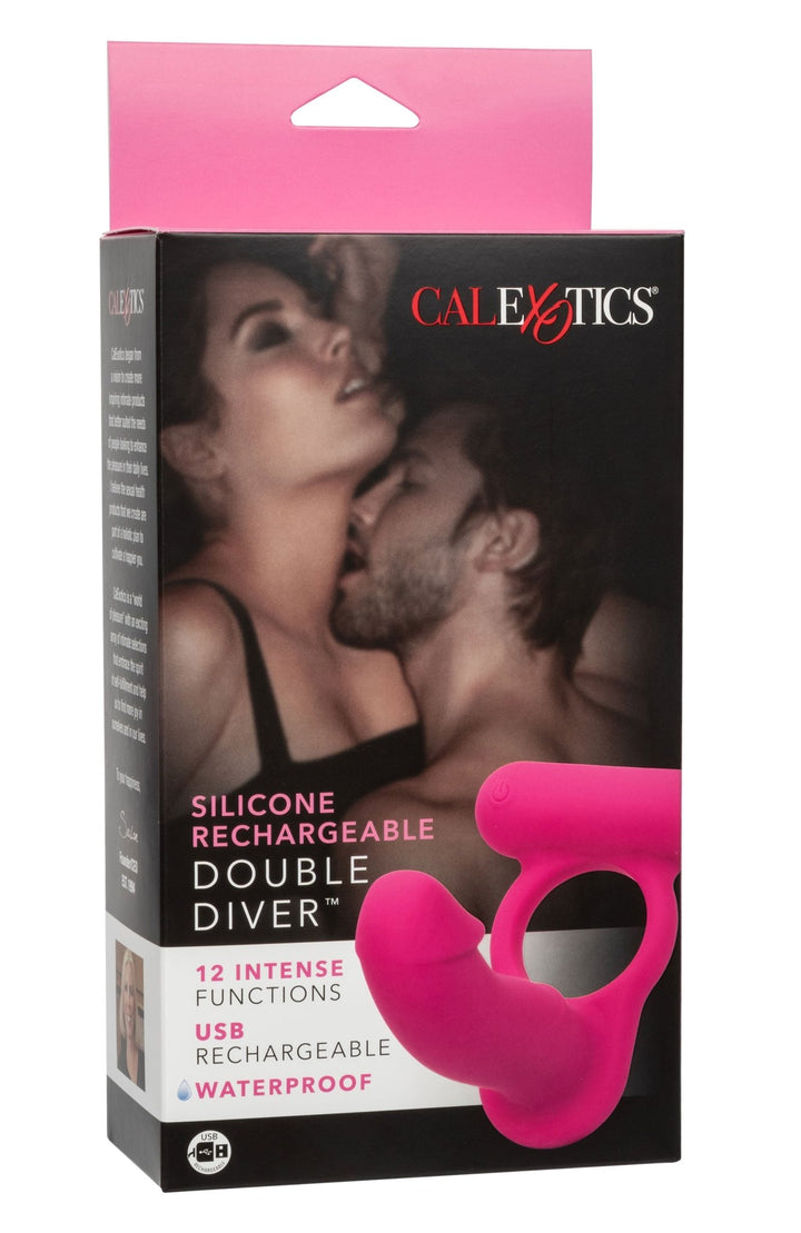 Silicone Rechargeable Double Diver - Pink - US Stores