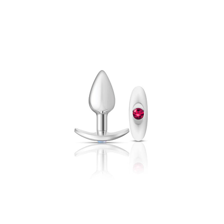 Silver Anchor Buttplug Kit - Clear Iridescent/pink - US Stores