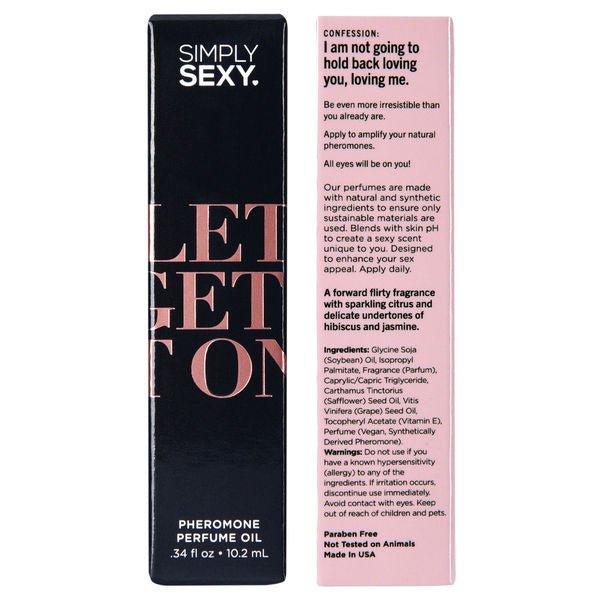 Simply Sexy Lets Get It on - Pheromone Perfume Oil Roll on - .34oz | 10.2ml - US Stores