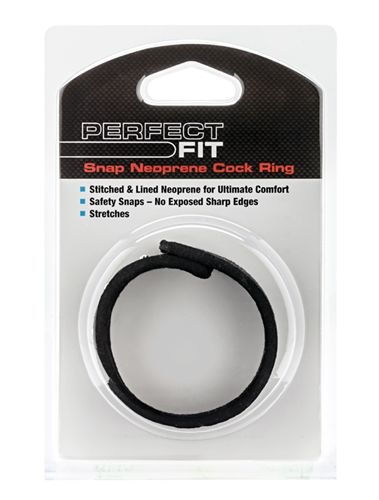 Snap Neoprene Cockring - Black - US Stores