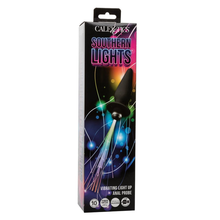 Southern Lights - Vibrating Light Up Anal Probe - Black - US Stores