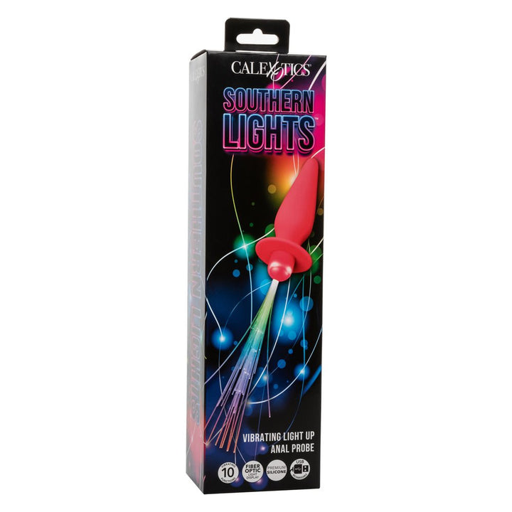 Southern Lights - Vibrating Light Up Anal Probe - Pink - US Stores