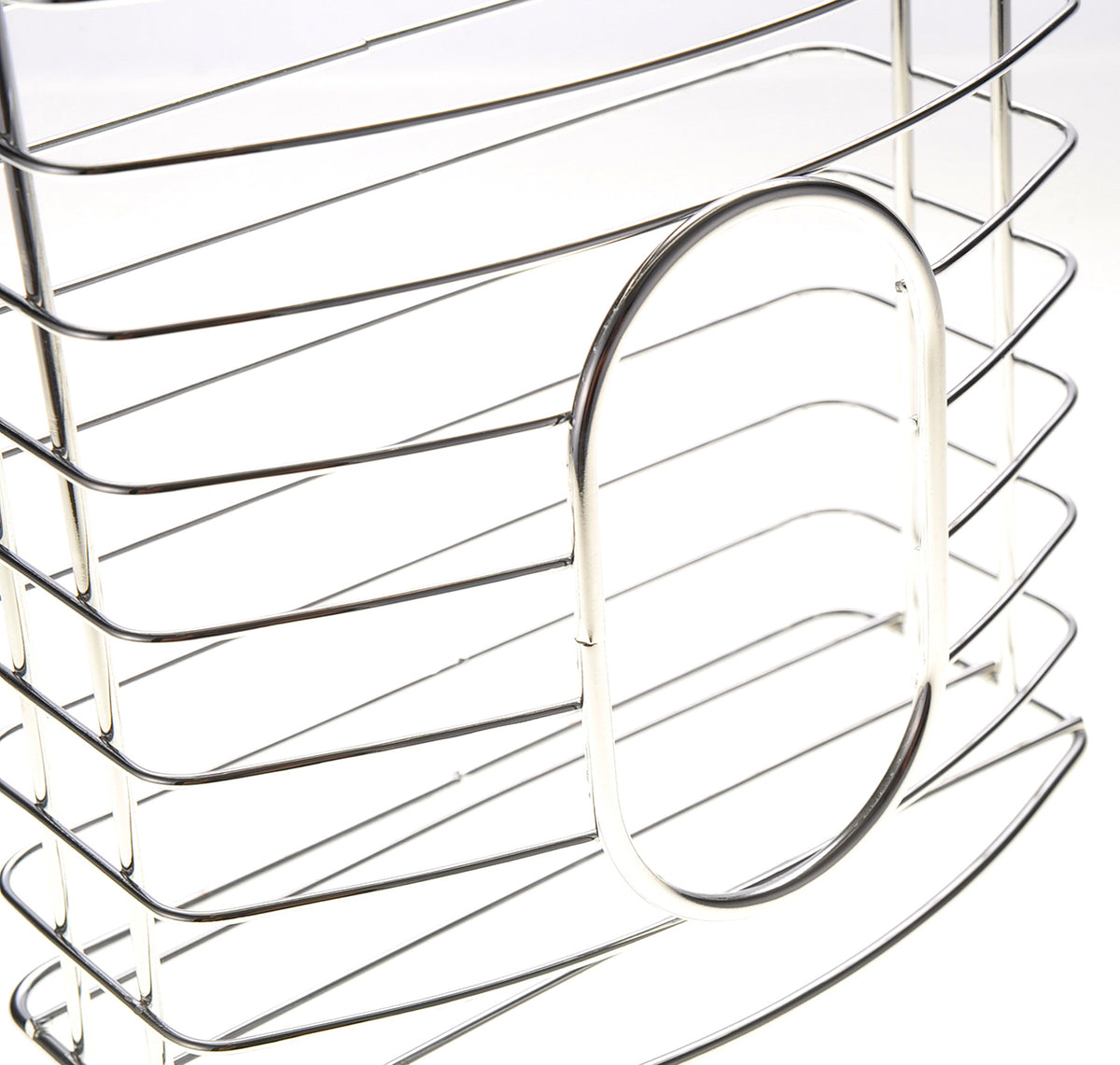 Space-saving plastic bag organizer for kitchen pantry and utility storage