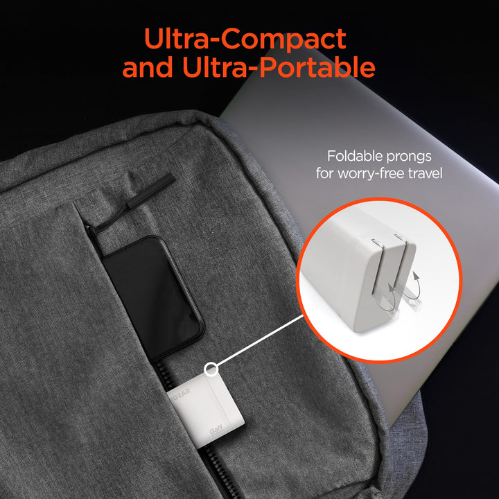 SpeedBoost 45W USB - C PD Tri - Port GaN Fast Wall Charger with PPS | White - US Stores