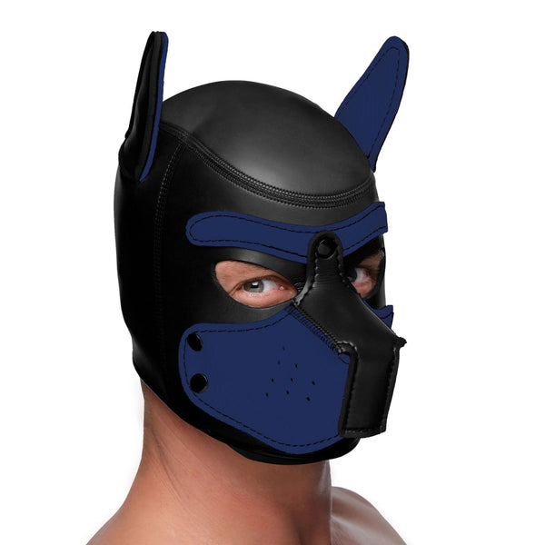 Spike Neoprene Puppy Hood - Blue - US Stores