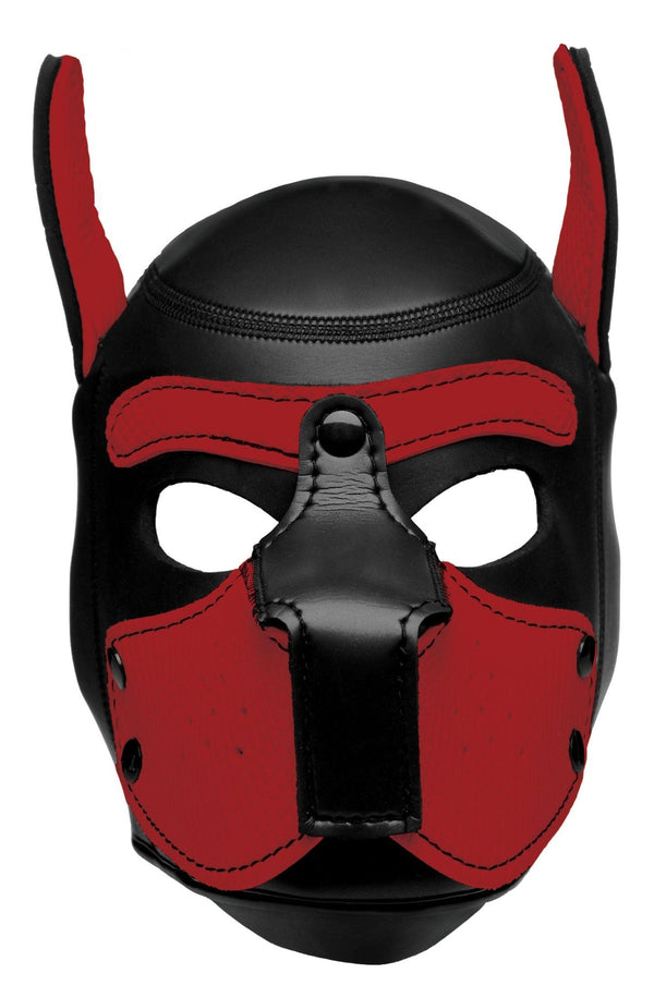 Spike Neoprene Puppy Hood - Red - US Stores