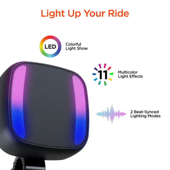Spin Cycle LED Wireless Bike Speaker | Black - US Stores