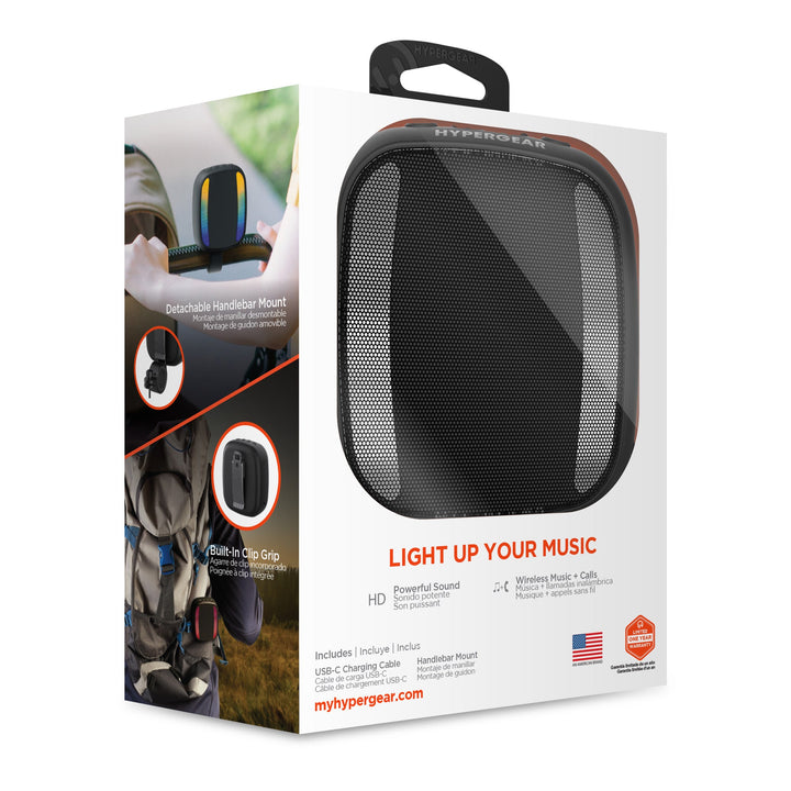 Spin Cycle LED Wireless Bike Speaker | Black - US Stores