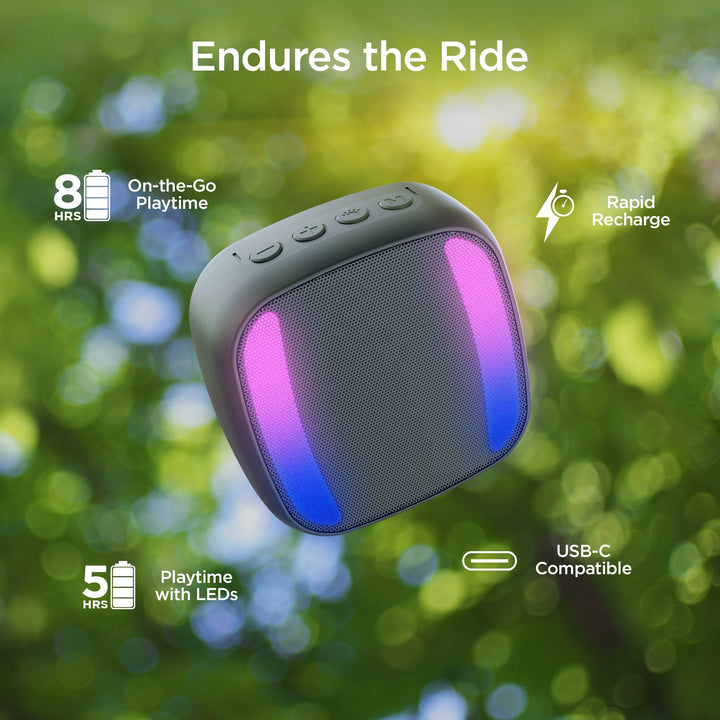 Spin Cycle LED Wireless Bike Speaker | Black - US Stores