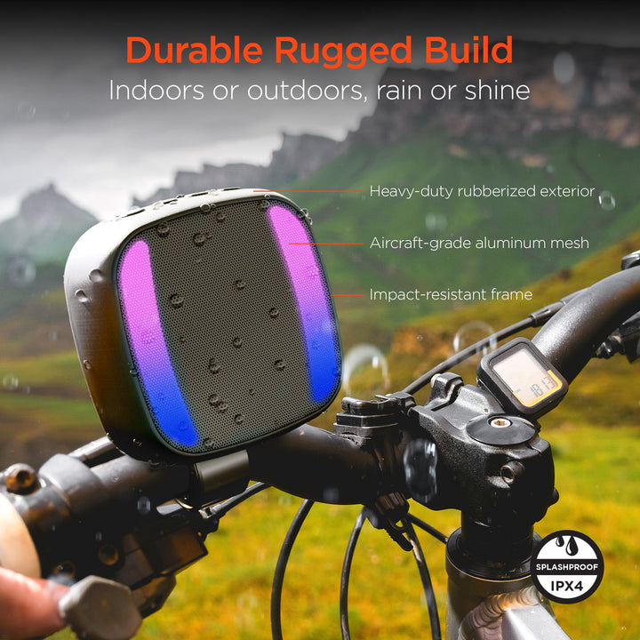 Spin Cycle LED Wireless Bike Speaker | Black - US Stores