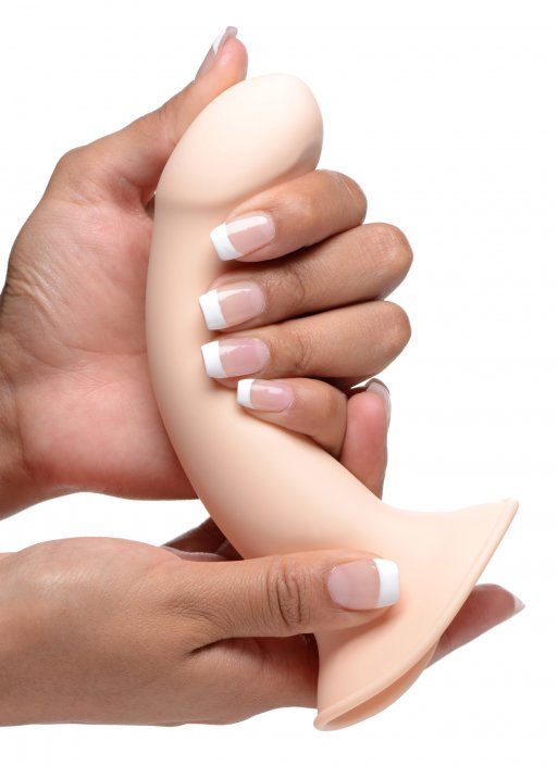 Squeezable Phallic Dildo - Beige - US Stores