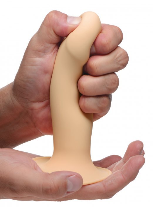 Squeezable Phallic Dildo - Beige - US Stores