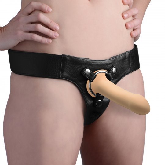 Squeezable Phallic Dildo - Beige - US Stores