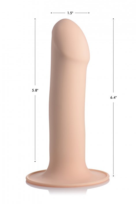 Squeezable Phallic Dildo - Beige - US Stores
