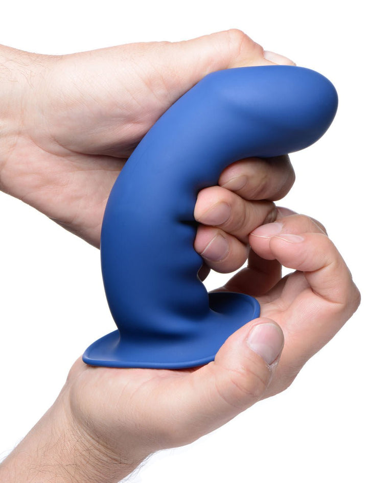 Squeezable Thick Phallic Dildo - Blue - US Stores