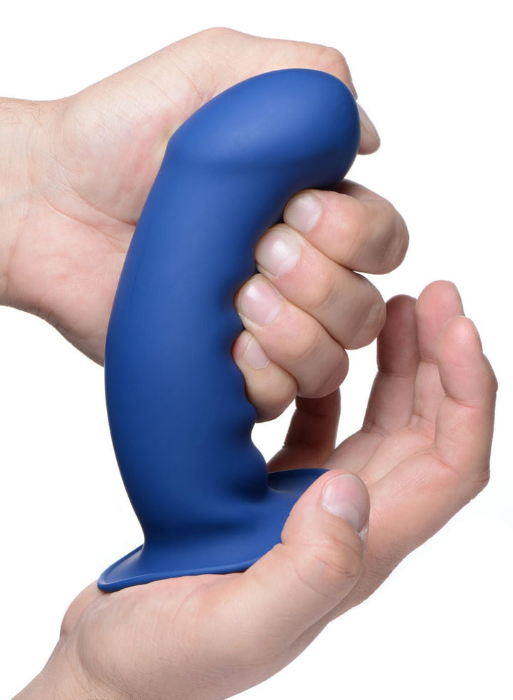 Squeezable Thick Phallic Dildo - Blue - US Stores