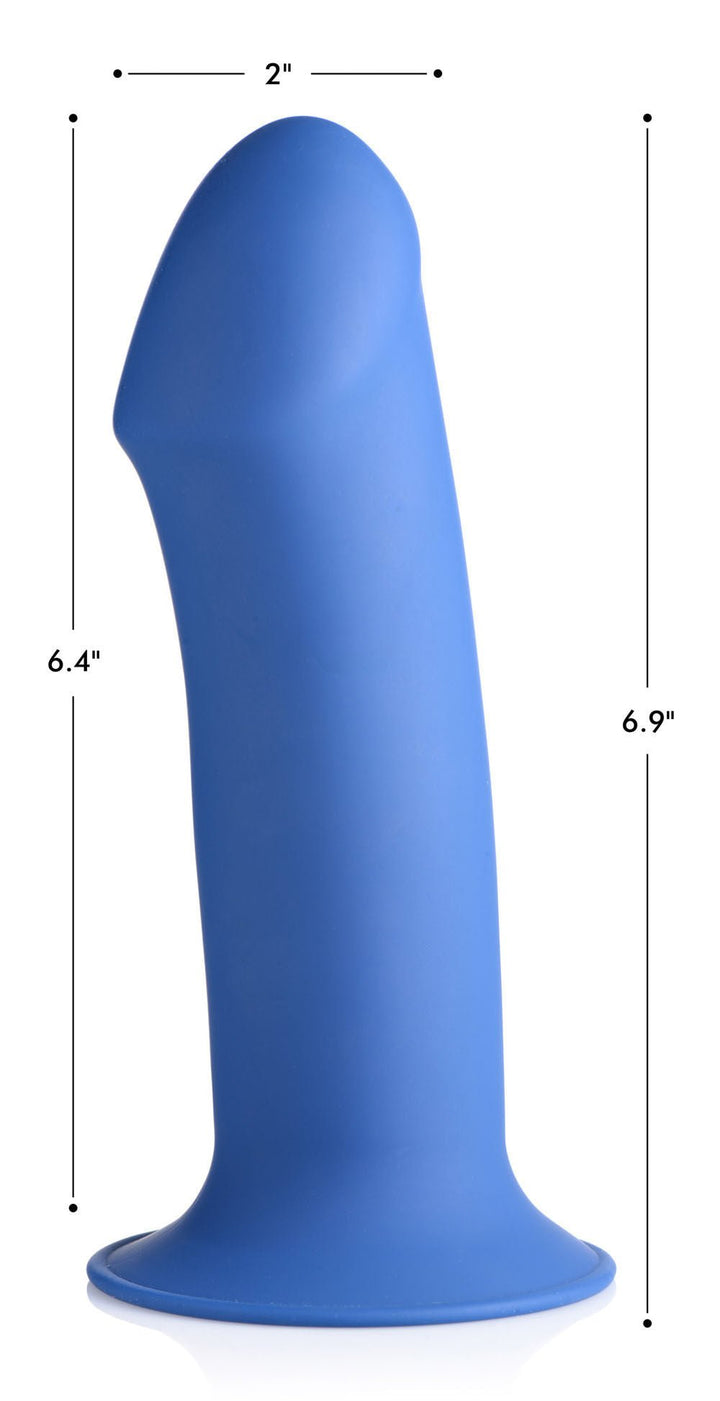 Squeezable Thick Phallic Dildo - Blue - US Stores