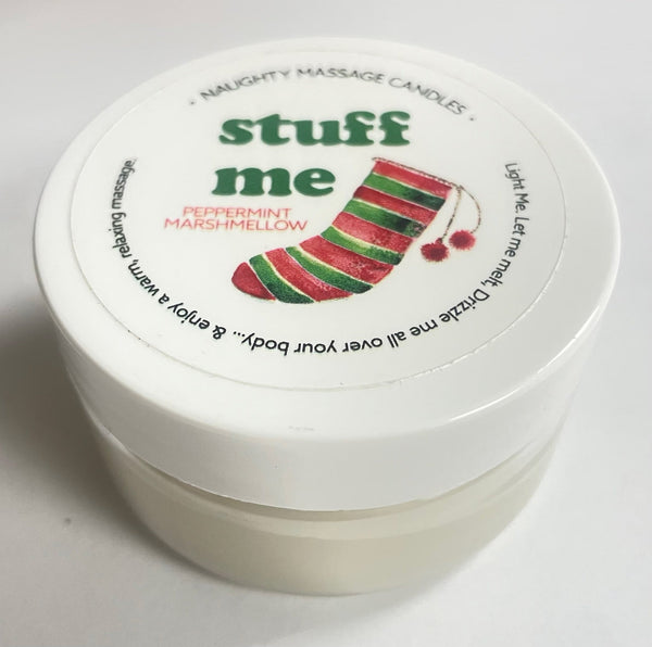 Stuff Me Massage Candle - Peppermint Marshmallow 1.7 Oz - US Stores