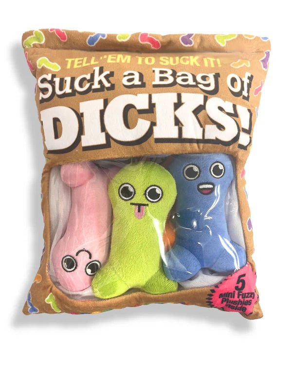 Suck a Bag of Dicks Plushy Pillow With 5 Dicks - US Stores