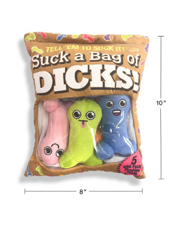 Suck a Bag of Dicks Plushy Pillow With 5 Dicks - US Stores