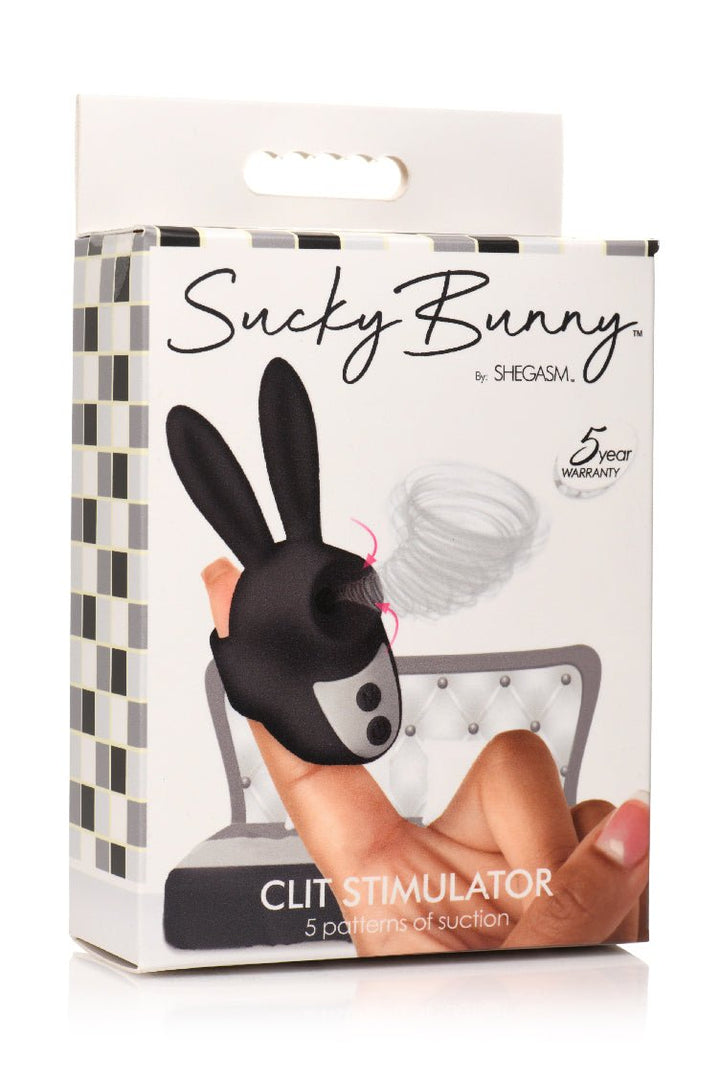 Sucky Bunny Clit Stimulator - Black - US Stores