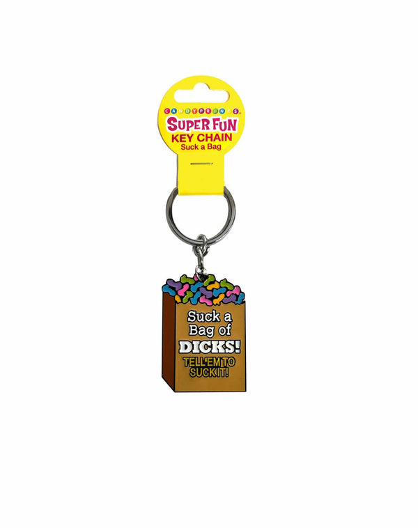 Super Fun Key Chain, Suck a Bag of Dicks - US Stores