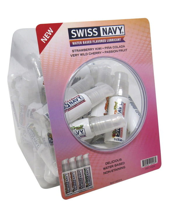 Swiss Navy 4 Flavored 1oz 50ct Fishbowl - US Stores