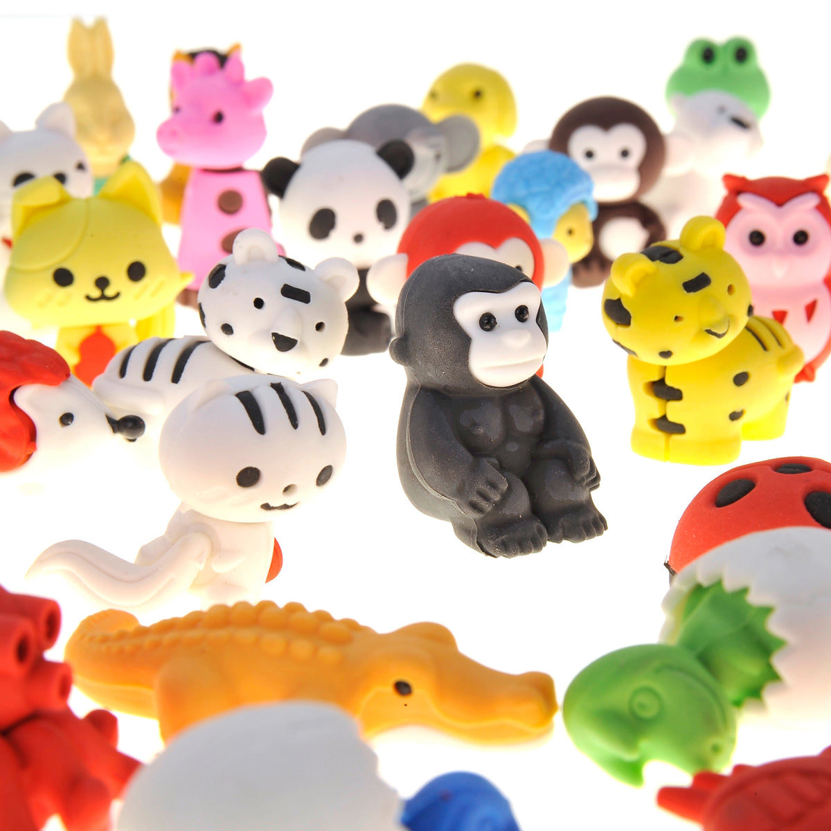 Take-apart animal puzzle erasers for creative kids stationery