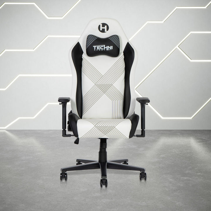 Techni Sport RTA - TS68C - WHT Comfort Edge White Gaming Chair - US Stores