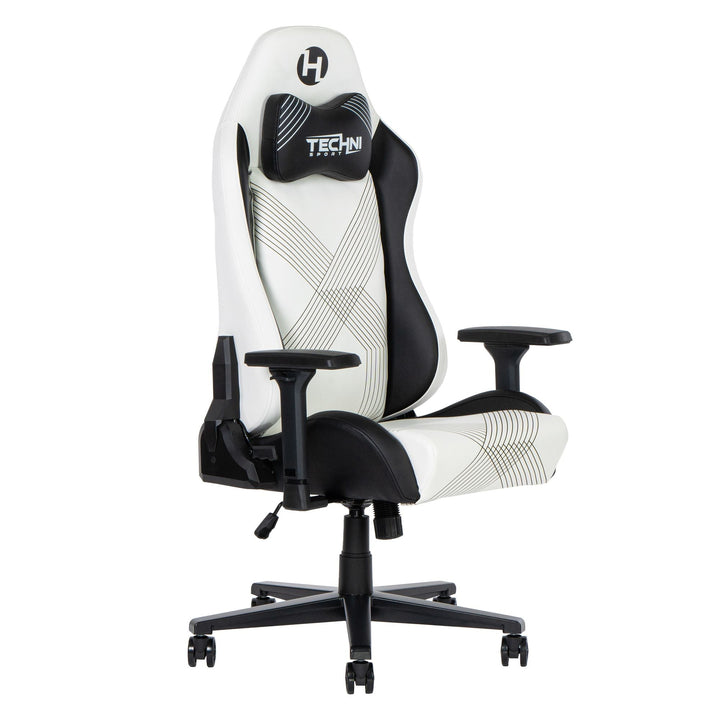 Techni Sport RTA - TS68C - WHT Comfort Edge White Gaming Chair - US Stores