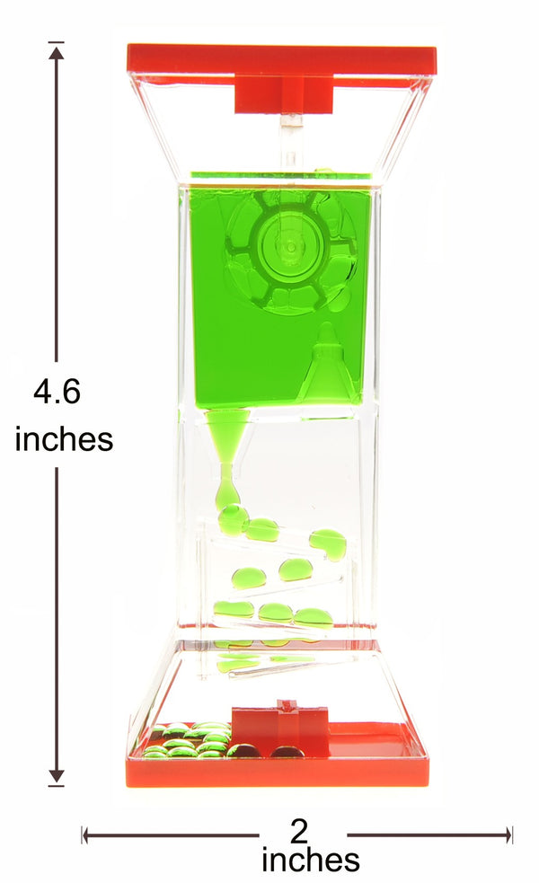 Liquid Motion Bubbler With One Wheel (Green)