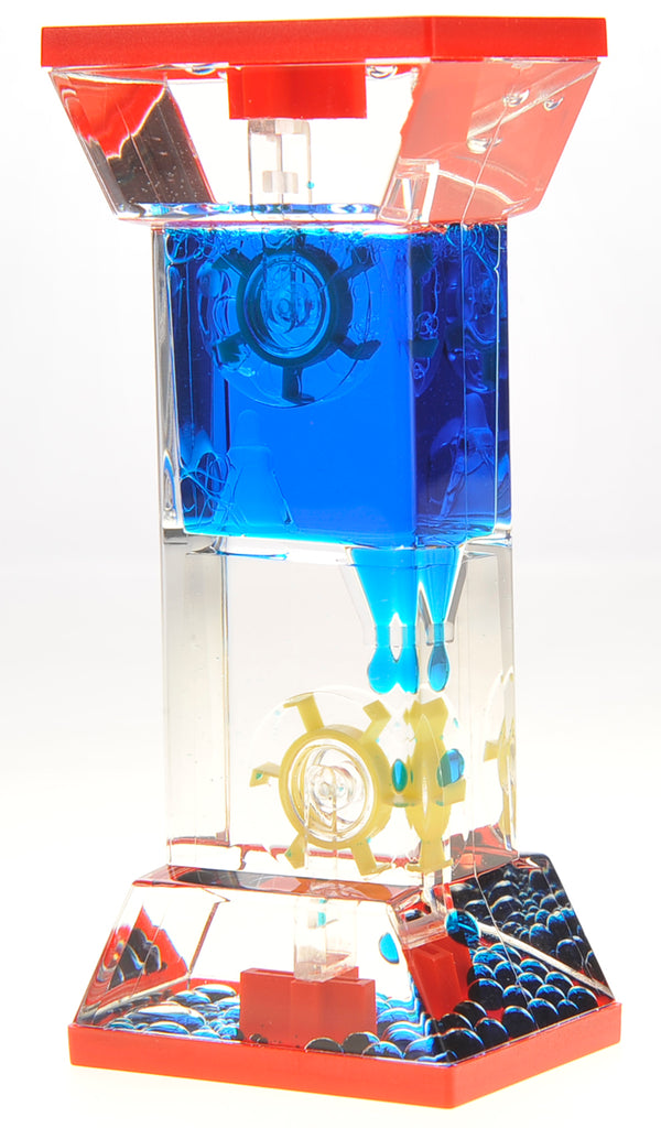 Liquid Motion Bubbler With Two Wheels (Blue)