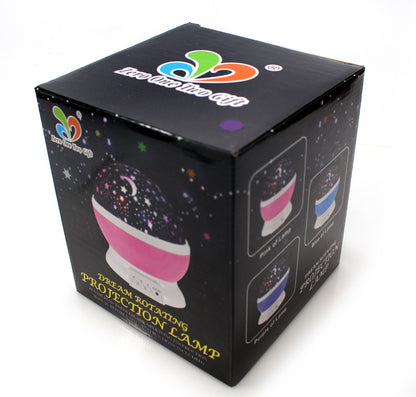 Starry Sky Projection Night Light with Music – Blue