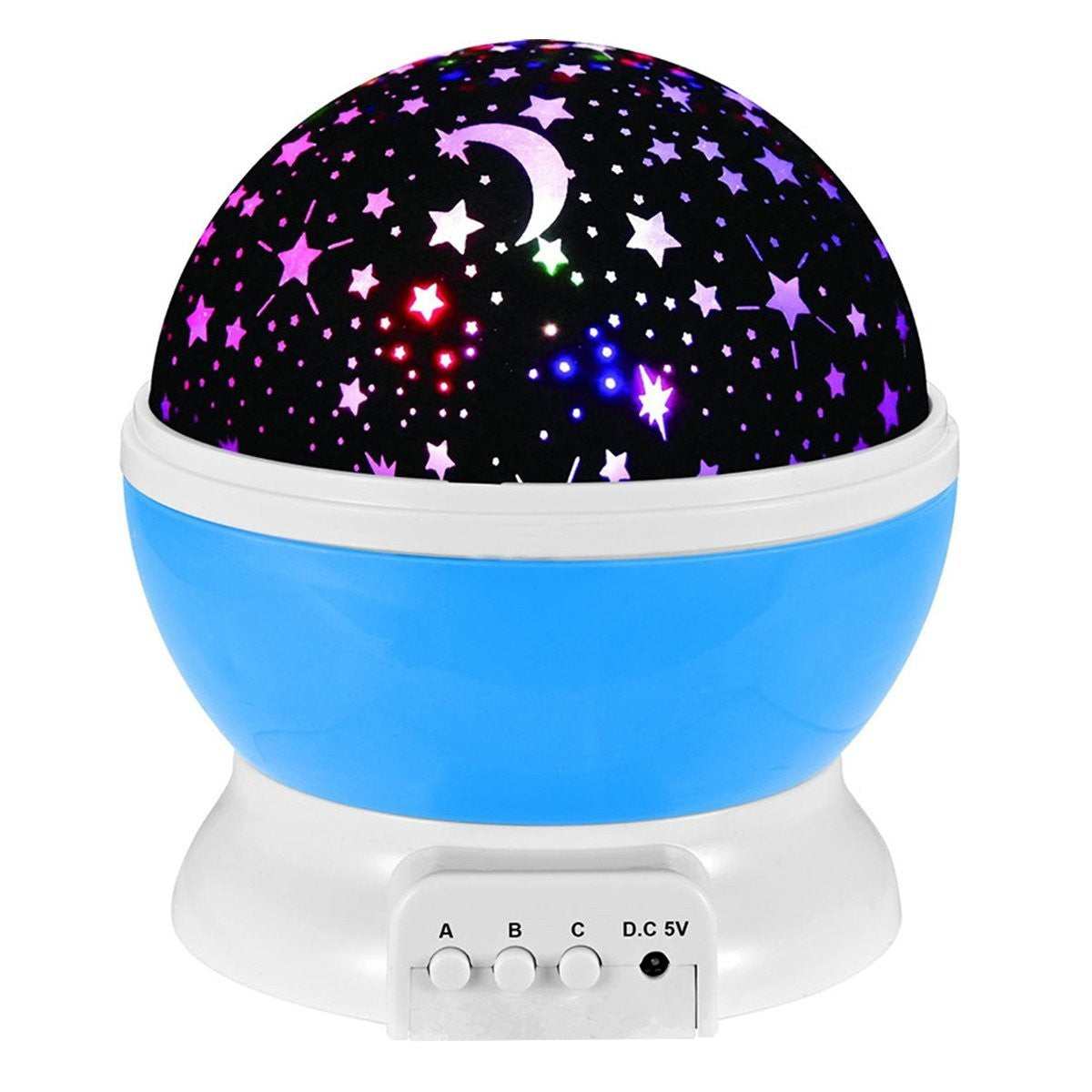 Starry Sky Projection Night Light with Music – Blue
