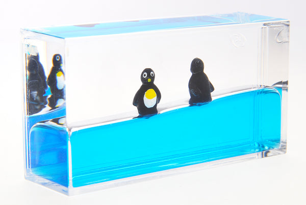 Mini Liquid Penguin Paperweight