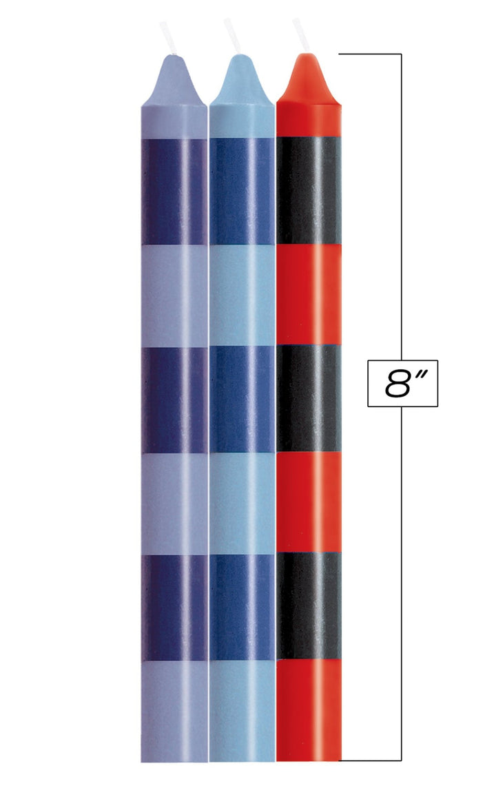 The 9's Make Me Melt Sensual Warm Drip Candles 3pk Stripes Passionettes - US Stores