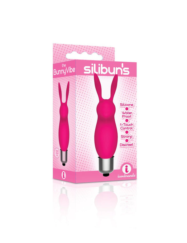The 9's Silibus Silicone Bunny Bullet - Pink - US Stores