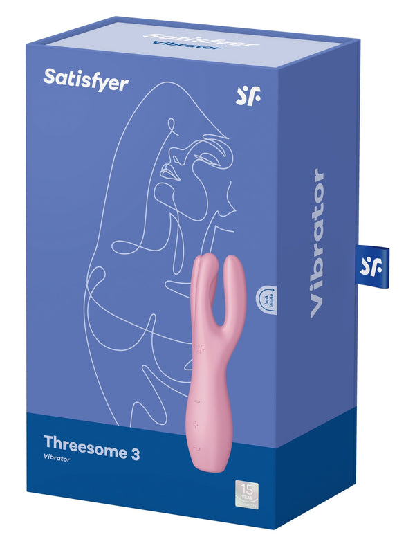 Threesome 3 Vibrator - Pink - US Stores