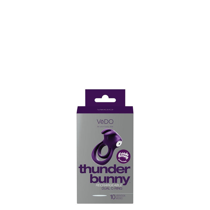 Thunder Bunny Rechargeable Dual Ring - Perfectly Purple - US Stores