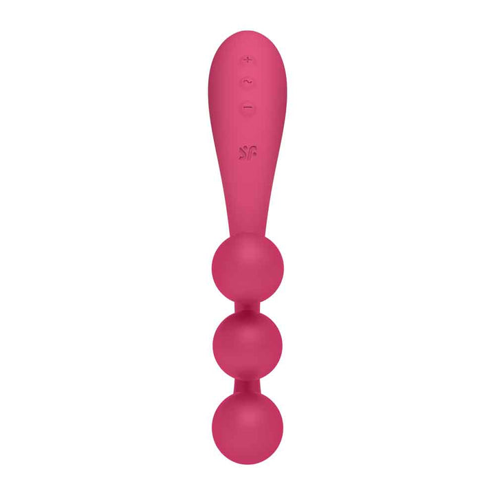 Tri Ball 1 Lay on Vibrator - Red - US Stores
