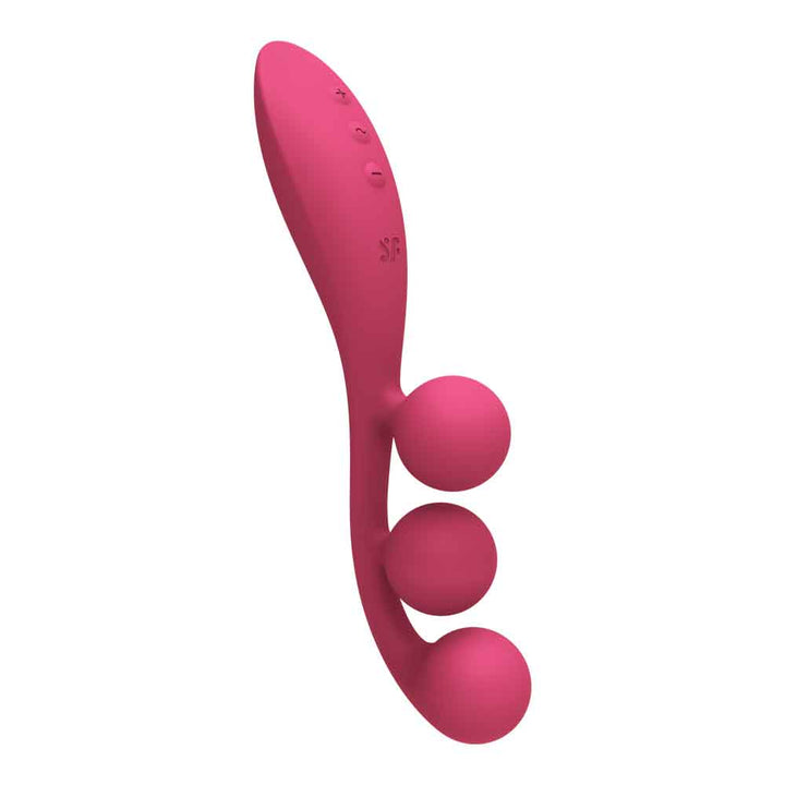 Tri Ball 1 Lay on Vibrator - Red - US Stores