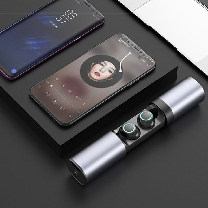 True Twin 2 In 1 Wireless Headphones With Powerbank - US Stores