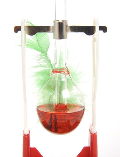 Glass Drinking Bird with Red Liquid – 7¼ Inches