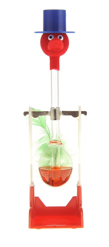Glass Drinking Bird with Red Liquid – 7¼ Inches