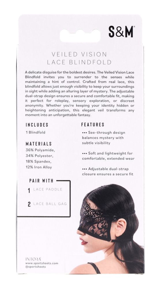 Veiled Vision Lace Blindfold - US Stores