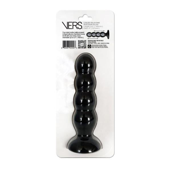 Vers Liquid Silicone Suction Plug - Black - US Stores